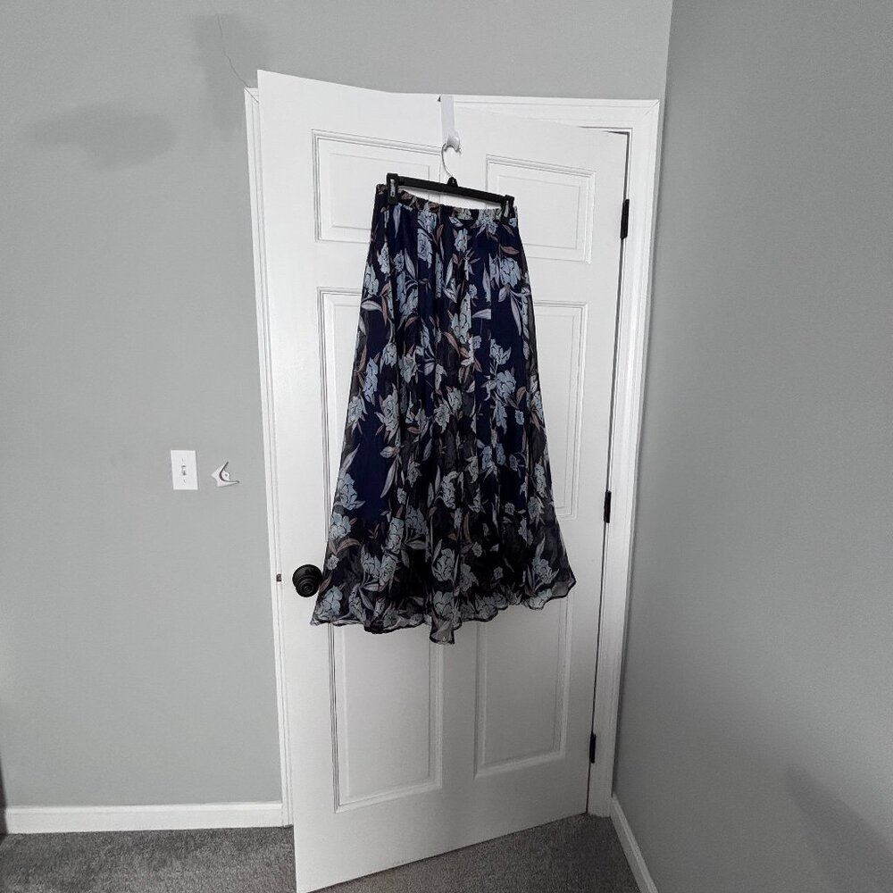 Chicwish Floral Maxi Chiffon Skirt (M/L)